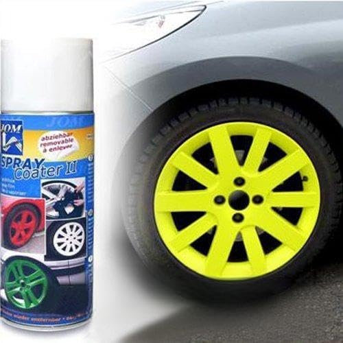 2 x 400 ml i GELB fälgfolie sprayfolie bilfolie sprayflaska (100 ml = 4,36 EUR)