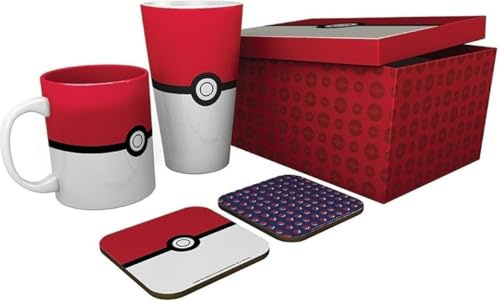 ABYstyle - POKEMON - Pck Glass XXL + Mug + 2 Coasters Pokéball