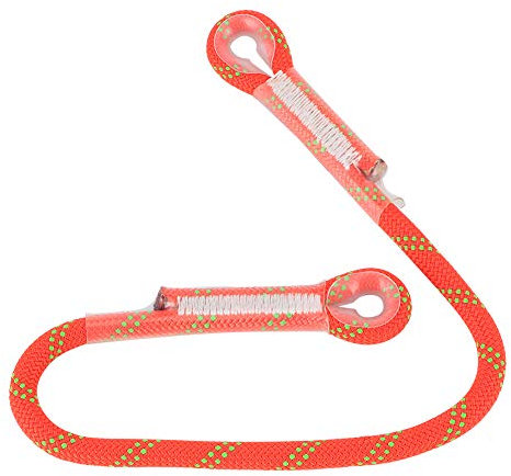 SPYMINNPOO Sicherheitsseil, 60 cm Kurz Klettern Seil Anti Fall Lanyard Outdoor Kletterseil Seil Schnur und Gurtband Fallschutz Sicherheitsseil für Camping