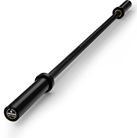 LIONSCOOL Olympic Barbell，Straight Bar and EZ Curl Bar, 2 Inch Barbell Bar for Strength Training, Weightlifting and Powerlifting (4FT Barbell)