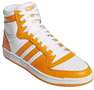 Adidas Originals Men's Top Ten Rb Sneaker, White/Orange Rush, 11