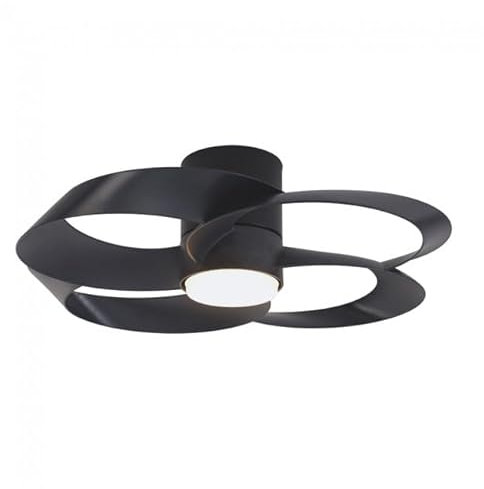 Ventilador de techo Rose negro LED 24W