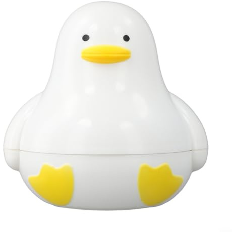 Vaporizador de huevos para microondas para 4 huevos con forma de pato, olla de cocción rápida, apta para huevos duros y escalfados en microondas