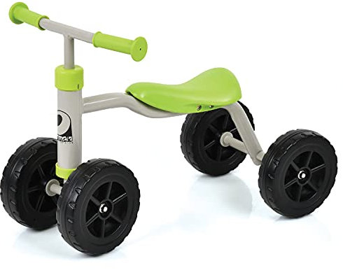 hauck 1st Ride, Grün - Kinder Laufrad Rutschauto Dreirad, Kippsicher, Ergonomisch, Spielzeug ab 1 Jahr, Großer Fahrspaß für Jungen & Mädchen, 51,5 x 26,5 x 35,7 cm