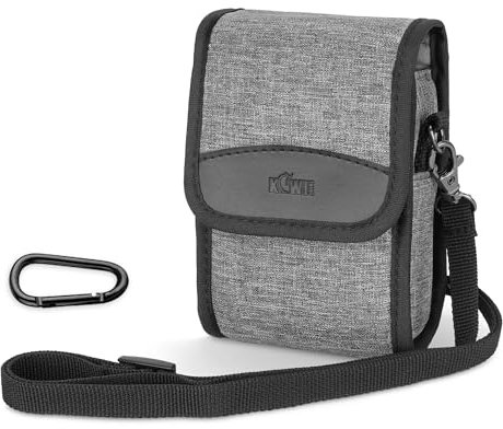 Kiwifotos Custodia Compatta per Fotocamera Digitale Sony ZV-1II ZV-1F ZV-1 RX100 Serie, Ricoh GR GRII GRIII, GRIIIx HDF, Olympus TG7, TG6, TG5, TG4 et SX740, G7X, G5XII - Grigio (13 x 8,0 x 5,0 cm)