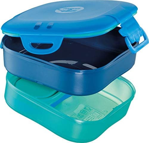 Maped PICNIK - Snack-Dose, Brot-Box, Lunch-Box Concept Kids 3in1-1,4 l - blau