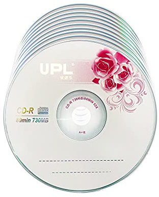 Jemora 10PCS CD-R 700MB/80min Blank Disc Grade A 52X Multispeed Music CD Disk