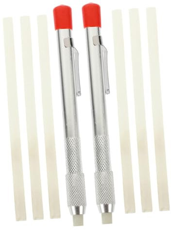 GLEAVI 1 Set Penna in Pietra Ollare Chimica Delle Lastre Spot Adesivi Pavimento Accessori Per Saldatura Matite Di Pietra Ollare Porta Gesso Di Steatite Matita Ji Dao Ferro Da Stiro Zaino