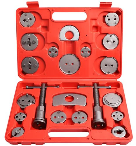 AMZSKU 22tlg Universal Bremskolbenrücksteller Satz Bremskolben Rücksteller Rückstellwerkzeug Bremssattel Kolben KFZ Bremskolben Werkzeug