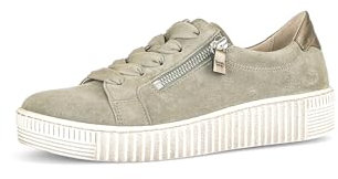 Gabor Damen Low-Top Sneaker, Frauen Halbschuhe,Best Fitting,schnürschuhe,schnürer,Ugly Sneaker,Chunky Sneaker,dad Shoes,Schilf,41 EU / 7.5 UK