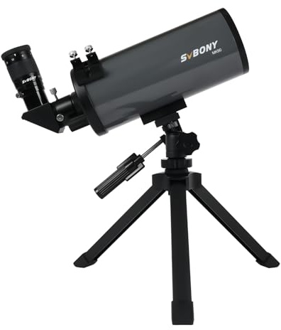 SVBONY MK90 60-180x90mm Angled High Magnification Spotting Scope, Compact and Lightweight Maksutov Spotting Scope with Eyepiece, Diagonal and Tripod for Long-Range Target, Astronomy Viewing