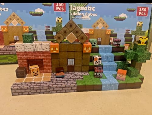 Magnetic Blocks, 150 PCS Magnetic Building Blocks Construction Toys Creative Blocks Kids Games Toys for Kids Boys Girls 3 4 5 6 7 8 9 10