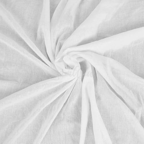 0.5m White Muslin Cloths for Cooking, Cheese Cloths for Straining - 100% Cotton Cloth by the Metre, Grade 90 – 140cm / 54 Wide for Cooking, Baking, Embroidery, Crafts - by SAMASIA