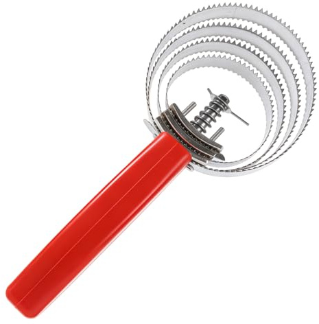 BORFUE Horse Scraper Curry Comb Brush Stainless Steel 4 Ring Shedding Itching Brush Horse Hair Shedding Curry Comb Stainless Steel Itching Brush For Changing Hair Removal.