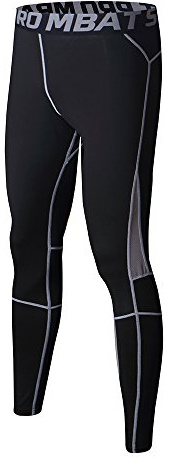 FELiCON Pantaloni da Ginnastica da Uomo Sportivo di Uomo da Uomo a Compressione Indossare Abiti da Allenamento ad Asciugatura Rapida Traspirante Confortevole Leggings Base Fitness Pantaloni Termici