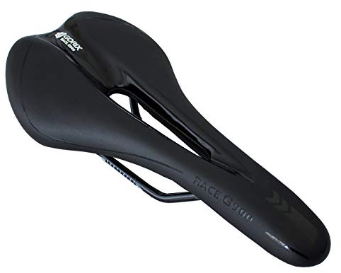 GORIX Bicicletta Sella Posto a sedere Da corsa Modello Comodo Cuscino con Sbarra Montagna Strada Bicicletta per Uomini E Donne(3621A)(Tutto nero)