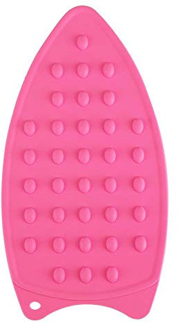 Cuscino di Riposo di Ferro di Silicone, Tavola da Stiro portatile Tappeto resistente a Caldo Versatile per Il Viaggio a Casa(Rosa)