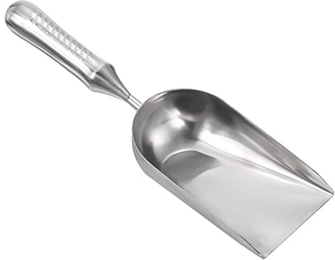 PATIKIL 13.5 Gartenkelle Handschaufel Kelle Garten Gerät Edelstahl Quadrat Spaten Schaufel für Umgraben Umpflanzen Silberton