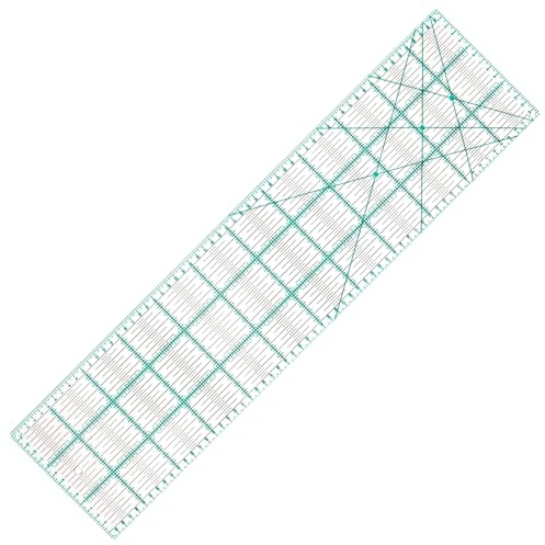 MANUFORE Règle de Quilting 15 x 60cm Acrylique Métrique Antidérapante - Outil DIY Avec Ligne d'Impression Claire pour une Coupe Précise