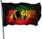 Reggae Rasta Lions Gartenflagge, 90 x 152 cm, langlebig, Hausflagge, dekorative Outdoor-Hausdekoration, saisonale Sommerfeier, Polyester, Heimgarten, Flagge, Banner für Garten, Hof, Rasen