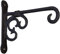 OQHAIR Heavy Duty Cast Iron Large Hook Hanging Plant Brackets,Cast Iron Vintage Wall Hook,Wrought Iron Wall Flower Stand,Garden Decoration, Balcony Hanging Basket Rack-1pcs Hooks (Size :