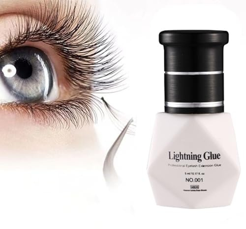 Wedhapy Colle D'extension De Cils Colle à Cils 5 Ml Colle à Cils Sans Fumée Adhésif à Séchage Rapide Colle à Cils Professionnelle Colle à Cils Portable Pour Extensions De Cils