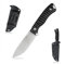 SDOKEDC Feststehende Outdoor Messer, Jagdmesser aus G10 Griff 14C28N Stahl Klinge für Männer EDC Outdoor Camping Survival (Weiß +schwarz)