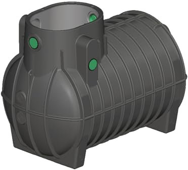 FLORANTIA Regenwasser Zisterne 2000 Liter Erdtank Aqua-Rondo Kunststoff [ Ausbaupaket passend für Ihre Anwendung frei wählbar ]