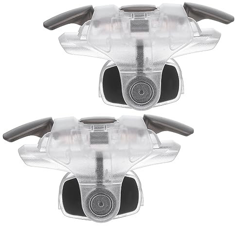 sourcing map Gaming Trigger Mobile Game Controller 3rd Double Side Fire Keys Shooter Sensitive Clear for 4.7-6.5 Inch Cell Phone