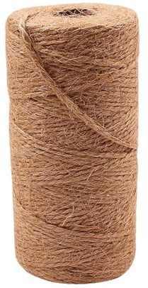 Jute-Schnur - 100m 2mm Naturjute Kordelband, Reißfest Jute Twine Jutegarn, Paketschnur Gartenschnur Naturfaser Kordel Deko, Juteschnur für Gartenarbeit, Handwerksprojekte, Geschenkverpackung