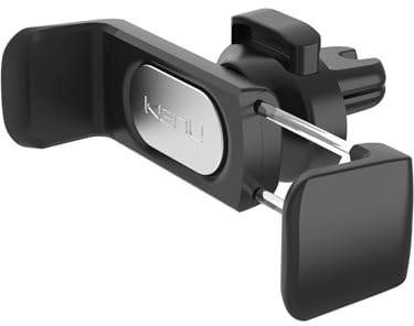 Kenu Airframe Pro Lüftungs Halterung für Smartphones/Phablets (min. 58mm / max. 93mm Breite) - schwarz [360° Drehbar I Gummierte Haltebacken I Patentierte Technologie I Standfunktion] - AF4-KK-NA