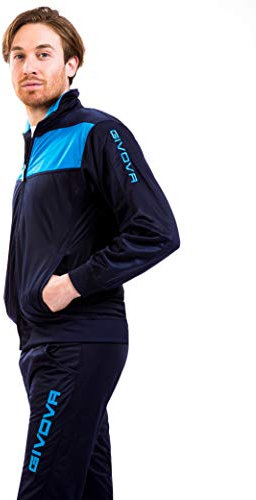 Givova Unisex Visa Suit Anzug, blau / türkis, XS EU