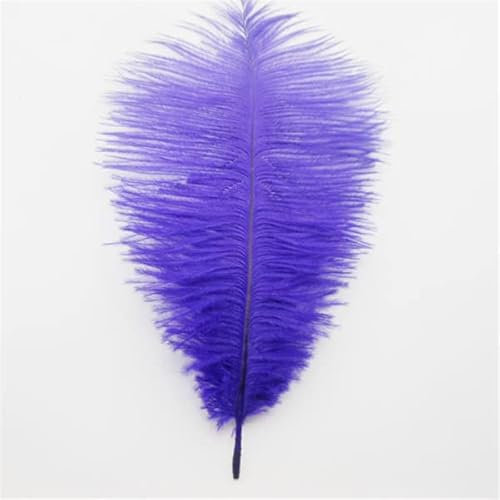 50 Stück weiche, flauschige Straußenfedern für DIY-Partys, Hochzeiten, Schmuck, Ornamente, Länge 20–25 cm, indisch, IF57-Lila