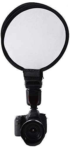 Akozon Tragbare Softbox, Softbox, Tragbar, Rund, Beauty Dish, Speedlite, Blitzdiffusor, Softbox für Nikon (30cm)