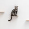 AZANO® Katzentreppe 3er Set Groß | [Modernes Design aus Metall] Kletterwand Katzen | Katzenleiter Wand | Katzentreppe Wand | Katzenleiter | Katzenmöbel zum Klettern (Weiß - Kork)
