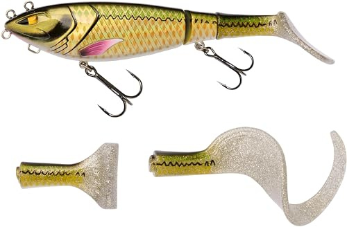 Berkley Zilla Tailswinger, Fishing Hook, Hard Lure, the First Jointed Tailbait on the Market With Amazing Swimming Action and Huge Versatility, PredatorFishing, Pike, Unisex, Ayu Green, 89g | 180mm