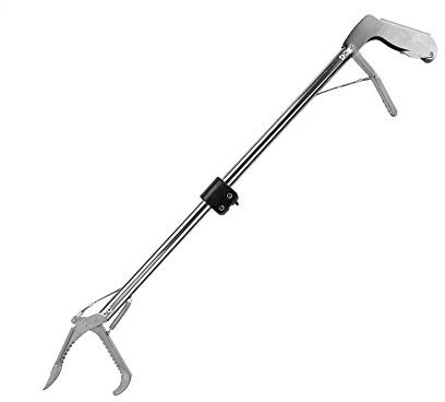 Qcwwy Faltbares Schlangenfänger-Reptiliengreifwerkzeug mit Schloss, Einfache und Sichere Handhabung, Leicht und Langlebig (70CM)