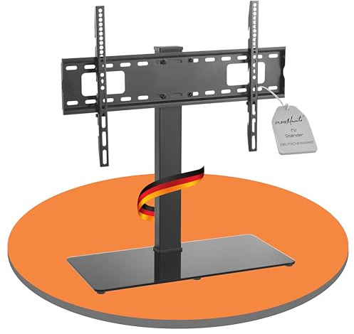 PureMounts Soporte de TV, Soporte, Soporte de TV Universal para 37-70 Pulgadas Samsung, LG, Philips, Panasonic y Muchos más, MAX. Vesa 600x400 & 40 kg, Negro