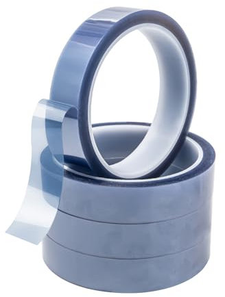 Neikafan 4 Pezzi Nastro Termico per Sublimazione 20mm x 30m Nastro Resistente al Calore per Trasferimento Termico Isolante Kapton Nastro Adesivo per Copertura, Saldatura, Elettricità, ecc