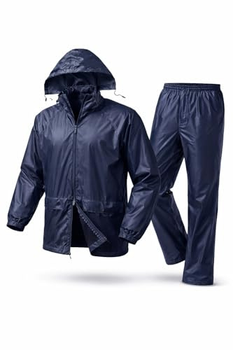 Victory Traje de lluvia impermeable - 105 (Azul marino -8, L)