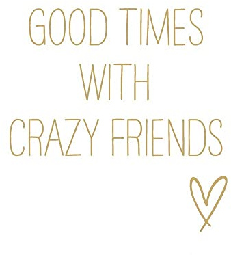 20 Servietten Gute Zeit mit verrückten Freuden | Tischdeko | Decoupage | Serviettentechnik 33x33cm