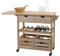 Mendler Servierwagen HWC-G35, K�chenwagen Rollwagen K�chenhelfer Beistellwagen Teewagen, Kiefernholz 89x119x41cm - Natur