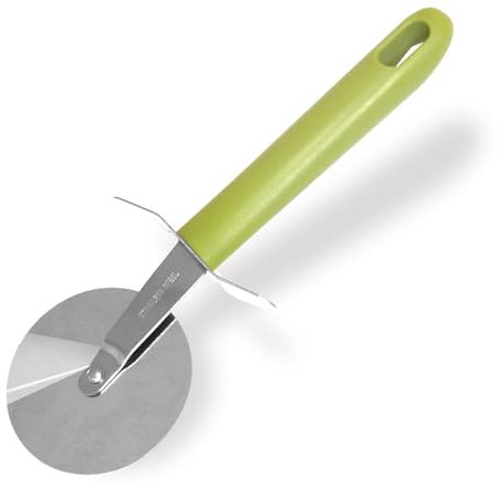 Fackelmann Rotella tagliapizza per pizza, focacce, con manico in plastica riciclata, materiale parte funzionale in acciaio inox, dimensioni 20,5 x 8 x 1.5 cm, Ø 6,5 cm