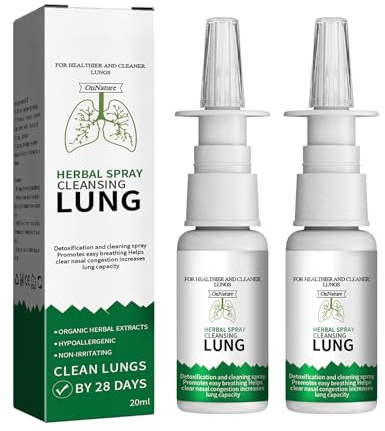 Spray Nasal,Spray Nasal Decongestionante,Respirar Mejor por la Nariz,Limpiador Nasal,Ronquidos Soluciones 2pc
