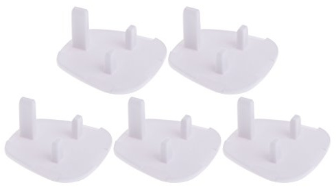 Longsw 5Pcs UK Power Socket Outlet Mains Plug Cover Baby Child Safety Protector Guard