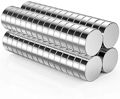 Neodymium Magnet, Extra Strong for Fridge Whiteboard Office Crafts Mini Round Magnets Heavy Duty (10mm×3mm, 60 Pcs)