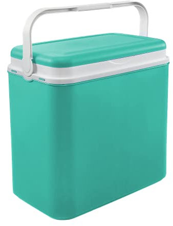 Kühlbox | Passive Kühlbox | Kühltaschen aus Kunststoff mit polystyrol thermische Isolierung (36 L, Türkis)