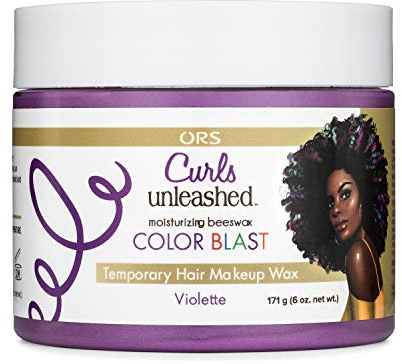 ORS – Tillfälligt Curls Unleashed Color Blast hårvax, med fuktgivande bivax och ricinolja, för en bättre färgupplevelse - lila (lila), 171 g