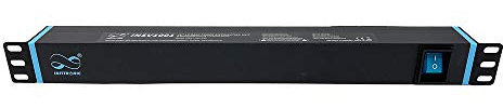 Infitronic - INSV1001 – Regleta de 19 pulgadas 8 x 1U con interruptor
