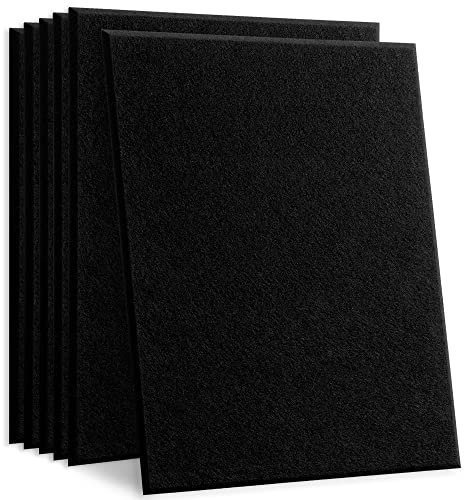 HyFanStr Panneau Acoustique Muraux, Mousse Acoustique Panneaux Acoustiques, Isolation Phonique Mural Anti Bruit pour le Traitement Insonorisé pour d'enregistrement Studio Home Noir Lot de 6